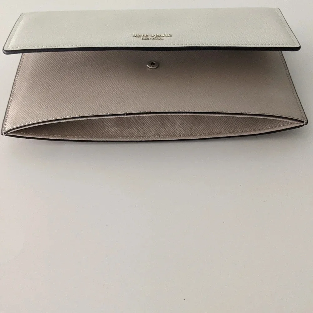 Kate Spade Willow Wallet cream Tan Leather Chain strap crossbody Bag - Picture 4 of 8